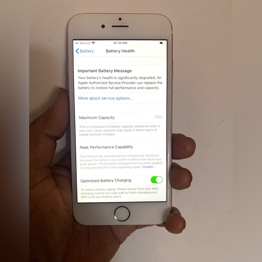 Apple iPhone 6s Carrier Verizon 64GB White and Gold Accents Conditions Working - Picture 7 of 7